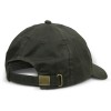 Dark Olive Oilskin Caps Back